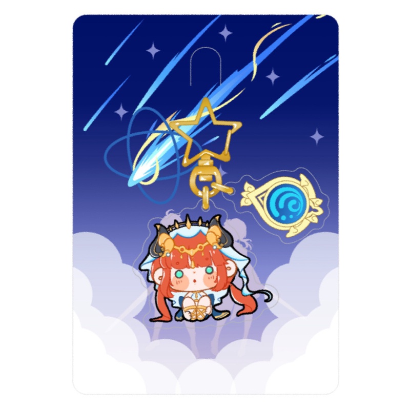 Tmdbyx Móc Khóa Nhân Vật Anime Genshin Va Chạm Zhongli Hutao Yelan Dễ Thương