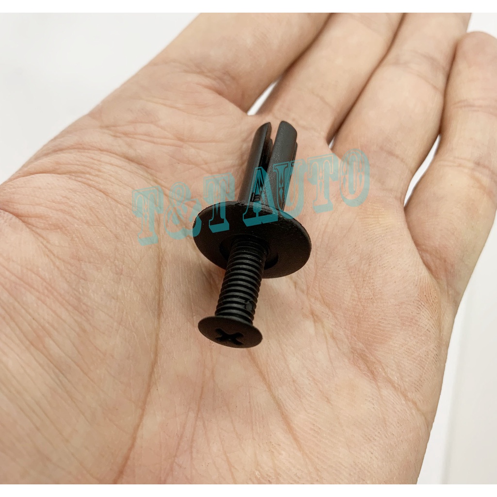 Bộ 50 ốc vít nhựa dài mở rộng lỗ 8mm gắn cản, chắn bùn, lòng vè phổ biến nhiều dòng xe hiện nay.