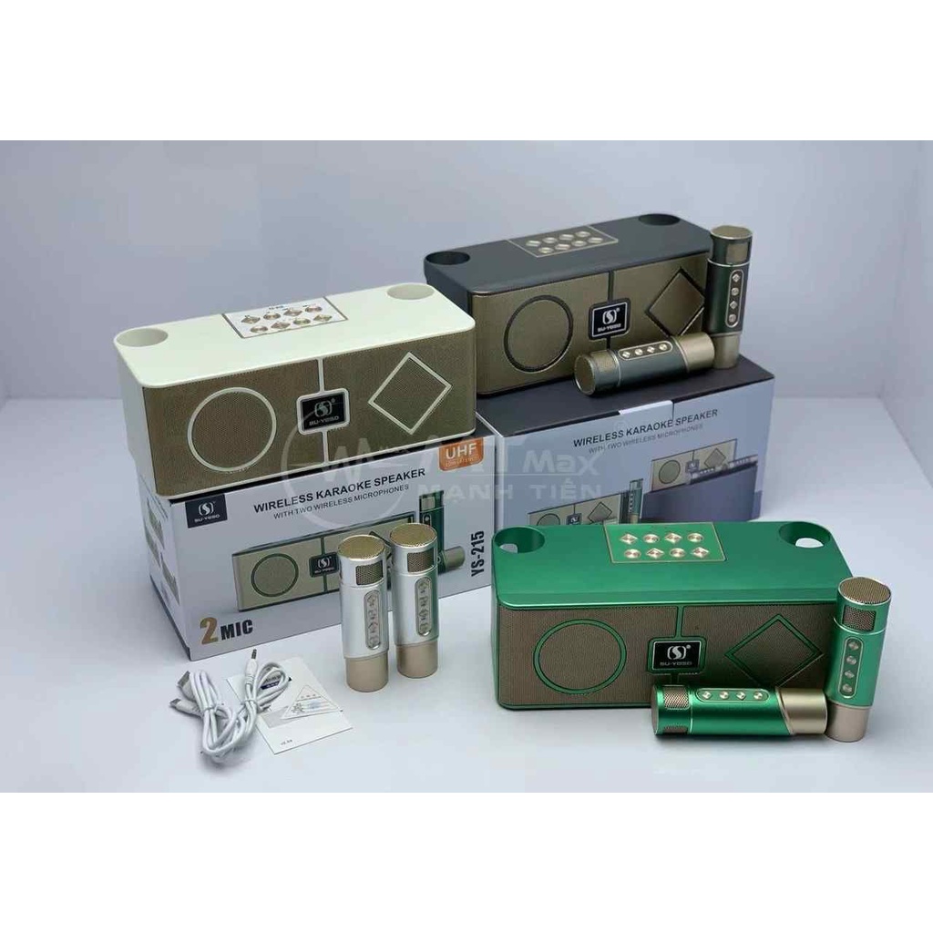 Loa karaoke mini YS-215 là dòng loa bluetooth karaoke hiện đại. Thiết kế được nhỏ gọn, chức năng rất đa dạng
