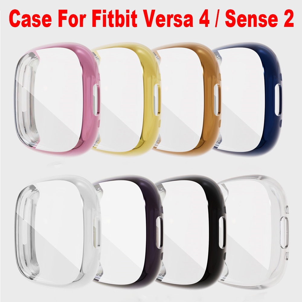 Ốp Silicone Bảo Vệ Màn Hình Cho Fitbit Versa 4 / Sense 2