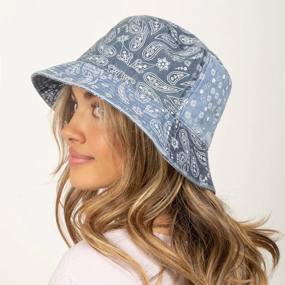 Nón Bucket chất denim unisex D4vidYoung xuất khẩu - Hàng dư xịn