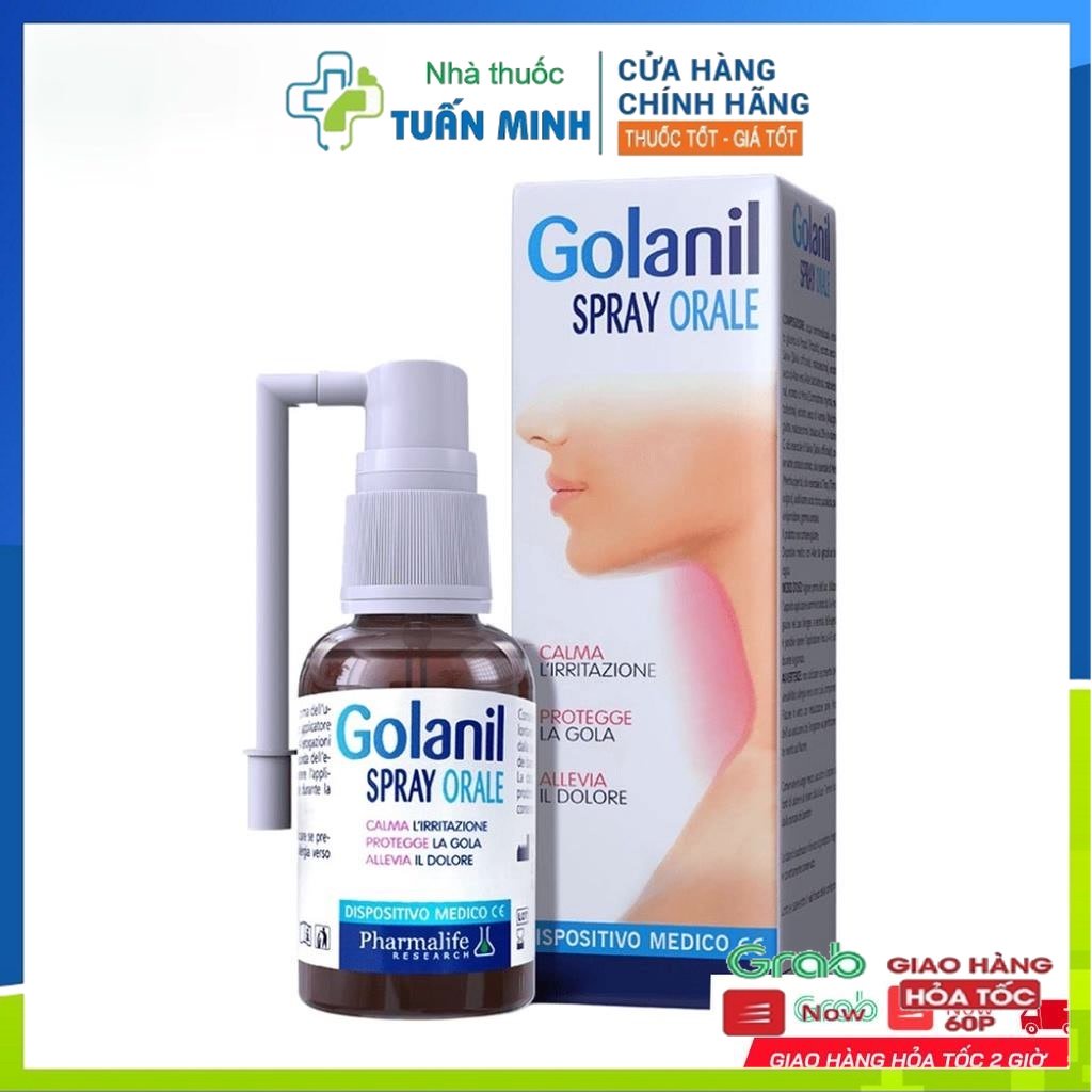 Xịt Họng FITOBIMBI Golanil Spray Orale Giảm Đau Nóng Rát Họng Bảo Vệ Tăng Đề Kháng Đường Hô Hấp
