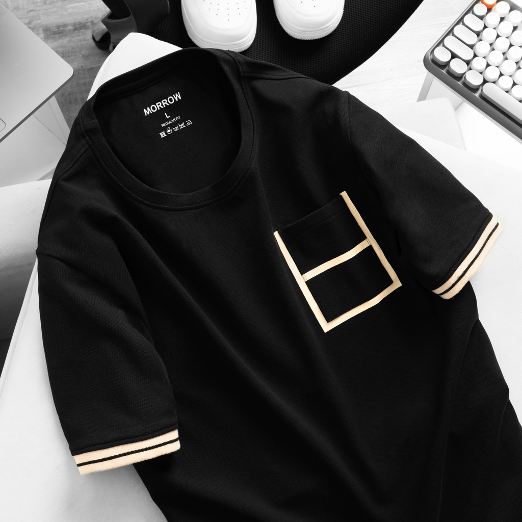 Áo Thun Nam Cổ Tròn GLOIRE T-SHIRT Vải CVC Cotton Xuất Xịn, Chuẩn Form, Trẻ Trung MR33 -MORROW