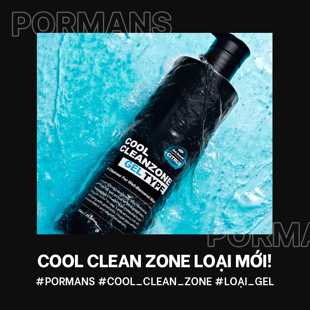 Gel vệ sinh vùng kín Pormans Cool Zone cho nam giới 500ml