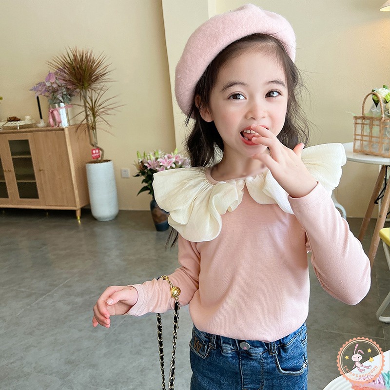 Áo Sơ Mi Chiffon Tay Dài Cổ Búp Bê Phong Cách Hàn Quốc Cho Nữ