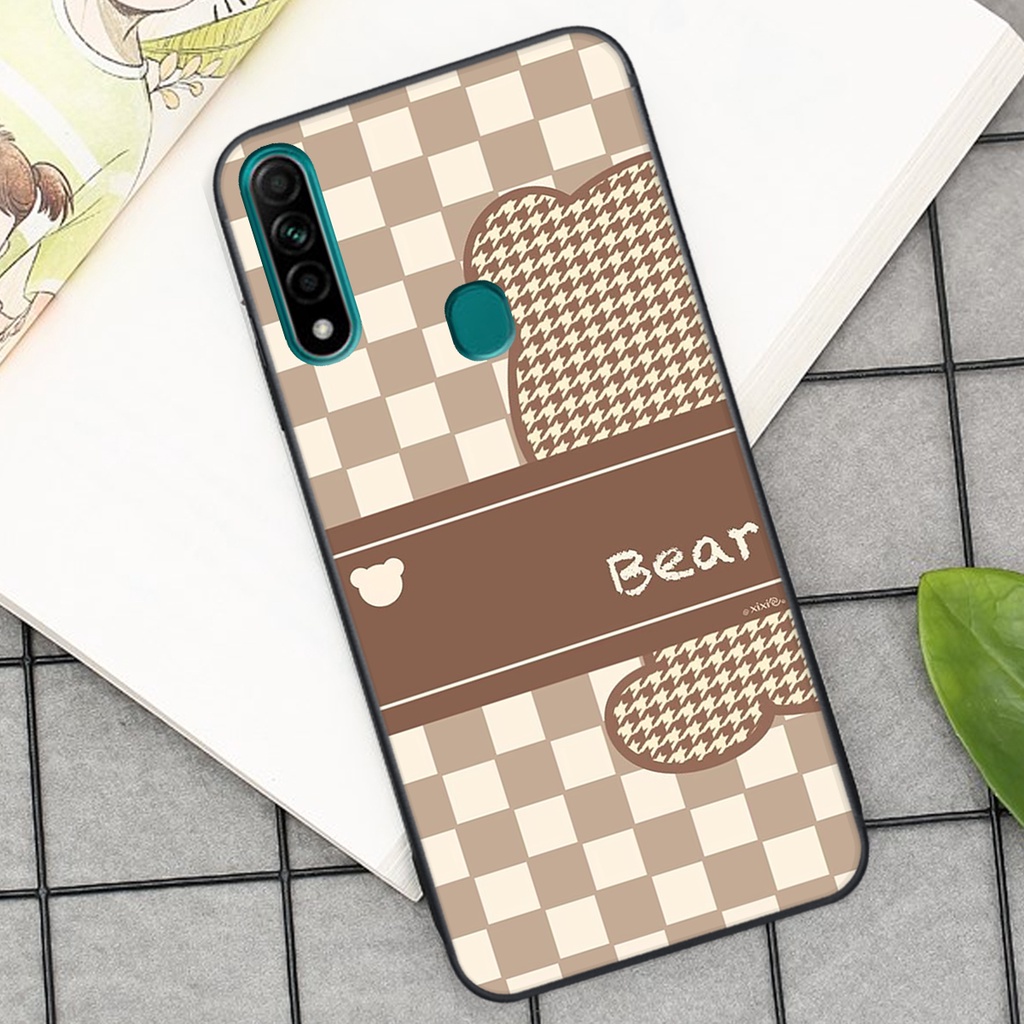 Ốp lưng Oppo A31 in hình tim, kẻ vuông mẫu mới CỰC XINH