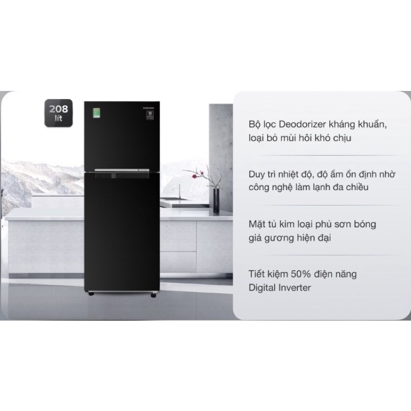 Tủ lạnh Samsung Inverter 208 lít RT20HAR8DBU/SV / 236L RT22M4032BU/SV - Hàng chính hãng