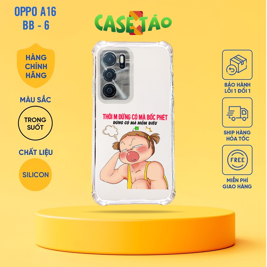 ốp lưɴɢ oppo a16 ѕιêυ dẻo, cнốɴɢ ѕốc, ғree ѕнιp