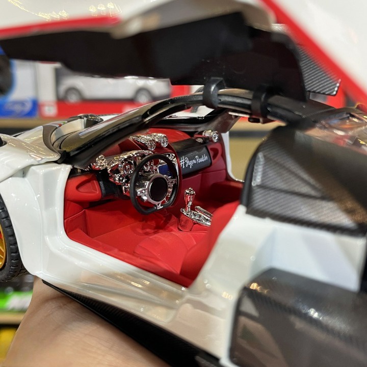 Mô hình xe kim loại PAGANI HUAYRA Roadster tỉ lệ 1:24 hãng Chezhi cực đẹp, xe đồ chơi để bàn trang trí, xe mô hình 1:32