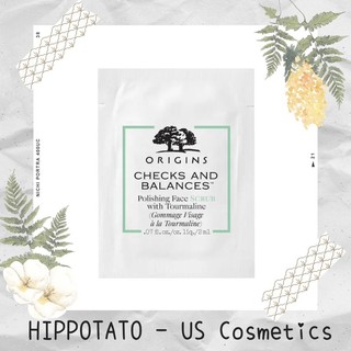 🌿 Origins Checks and Balances Face Scrub 2ml - Mẫu thử kem tẩy tế bào chết sáng da