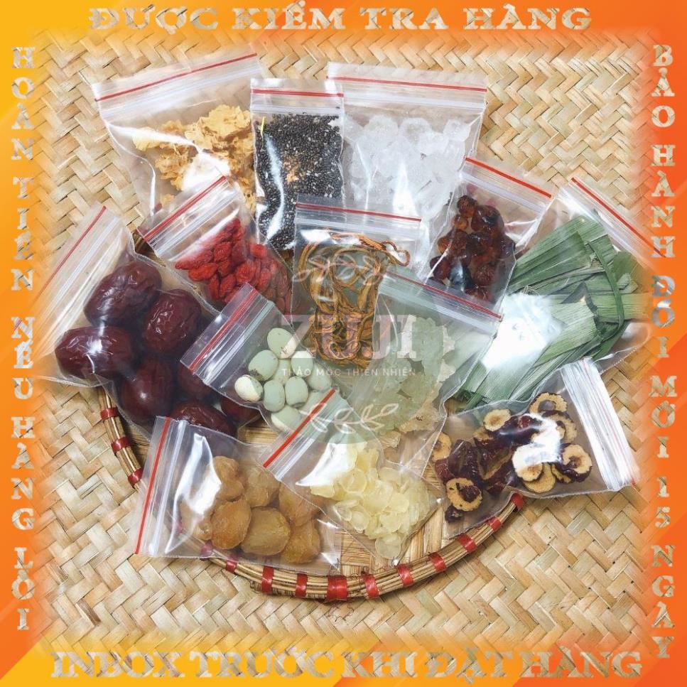 ✅ Sỉ Nguyên Liệu Nấu Chè Dưỡng Nhan Tự Chọn 13 Nguyên Liệu Chính Khối Lượng 10g timlai