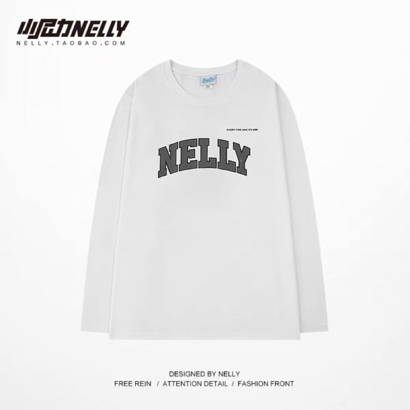 Áo phông nelly heybig dài tay sale (có sẵn) nelly trắng every tide