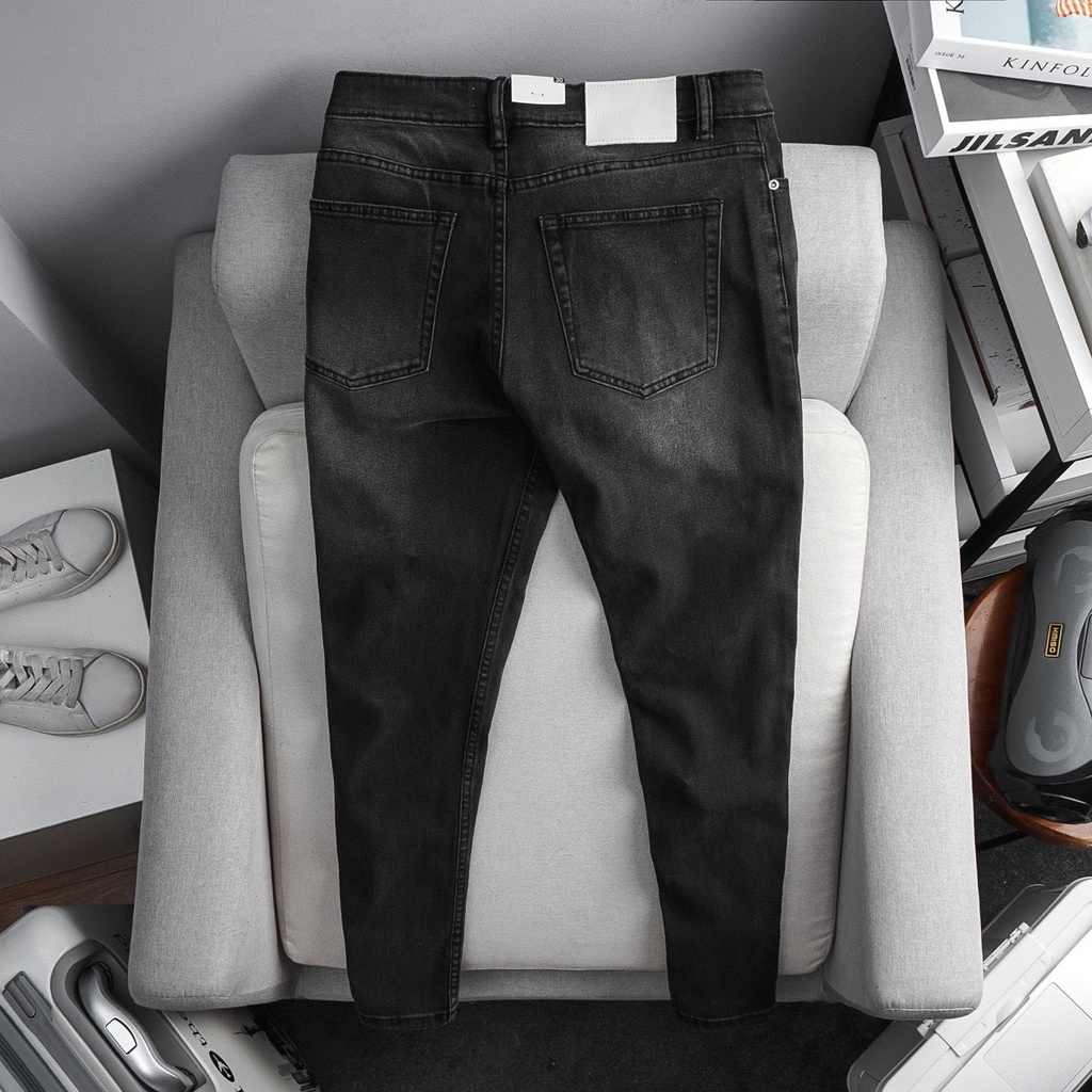 Quần dài Nam Big Size màu đen chất Jean hàng cao cấp, Slimfit ôm dáng, co giãn thoải mái