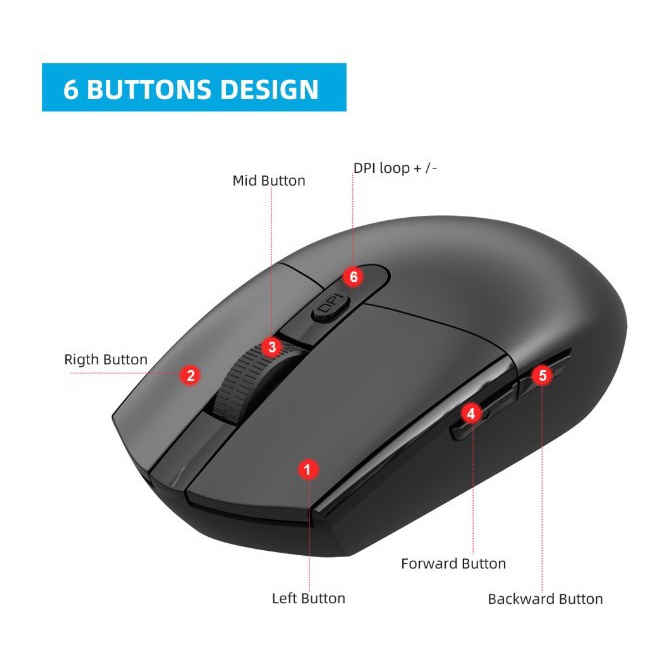 Chuột chơi game không dây G36 chuột văn phòng kinh doanh chuột không dây 2.4G phát sáng