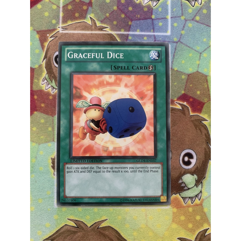 Thẻ Bài Yugioh Mint90 Spell Graceful Dice - GLD4-EN037 - Common