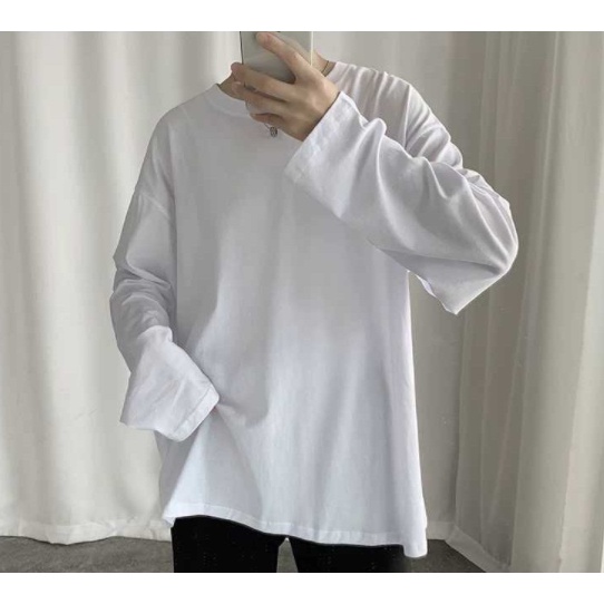 Áo Thun Longtee Tay Dài Trơn Nam Nữ Unisex