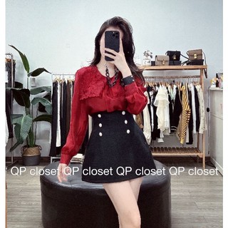 Sơ mi tơ cổ thêu tỉ mỉ QP
