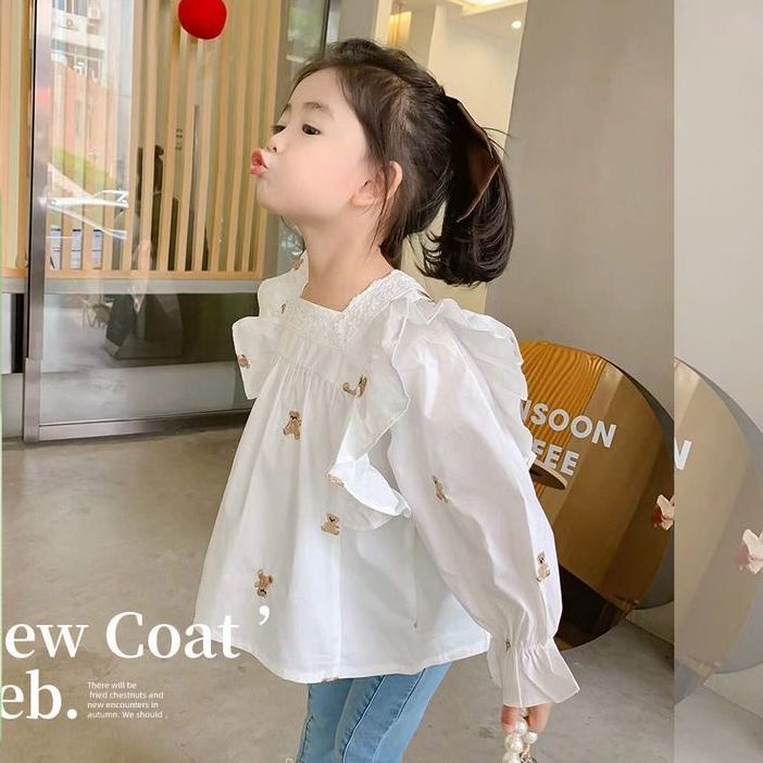 Áo Sơ Mi Phong Cách Hàn Quốc Mới Cho Bé Gái