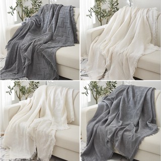 (CAO CẤP SIZE 1M8-2M3) Khăn trải bàn, Thảm phủ ghế Sofa phong cách Bắc Âu Màu Trơn Sang Trọng