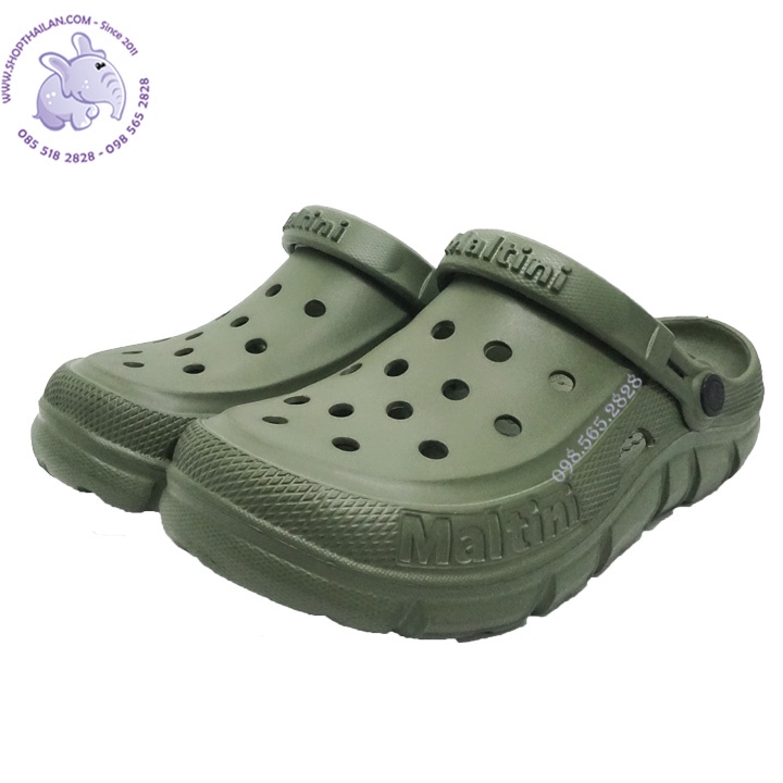 Dép sục nhựa Thái lan Maltini F501 (Unisex), đúc nguyên khối, nhẹ, mềm,êm, đế chống trượt tốt. Size 36-44