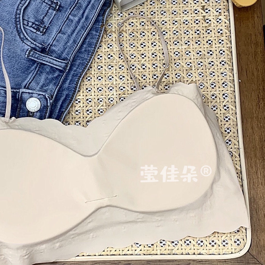 Áo Lót Lụa Phối Ren Hở Lưng Quyến Rũ Dành Cho Nữ