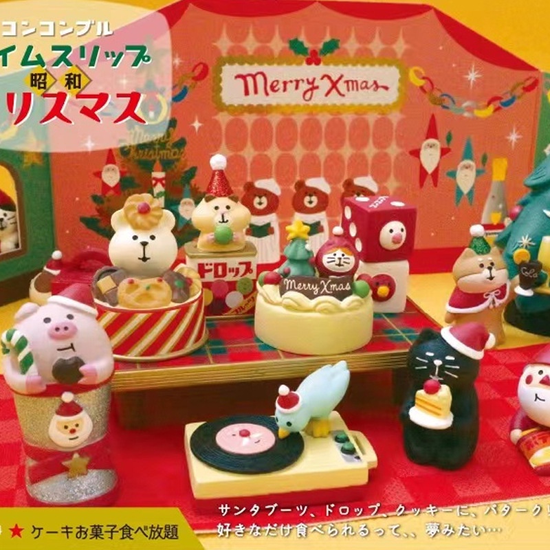 Decole Nhỏ Nhắn✿Mô Hình Ông Già Noel / Mèo Nhật Bản D22-48 Bằng Nhựa Resin Độc Đáo Trang Trí Nhà Cửa DIY