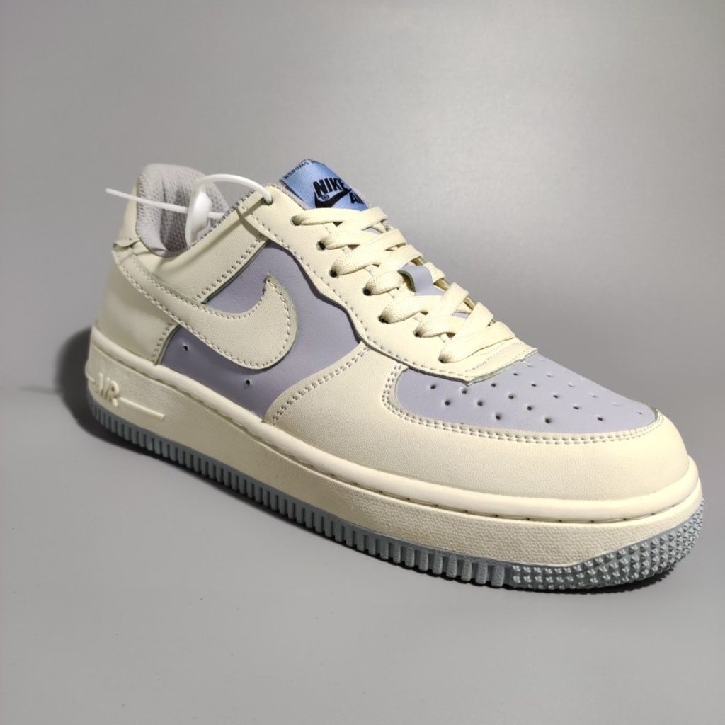 Giày AF1 khoai môn nam nữ - Giày thể thao sneaker AF1 màu trắng sữa tím khoai môn cao cấp Full Box