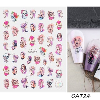 Sticker Dán Móng Họa Tiết halloween 3d