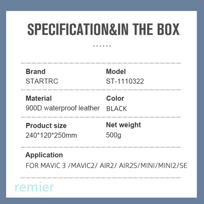 Túi Đựng Chống Thấm Nước Cho mavic 3 / mavic 2 / air 2 / air