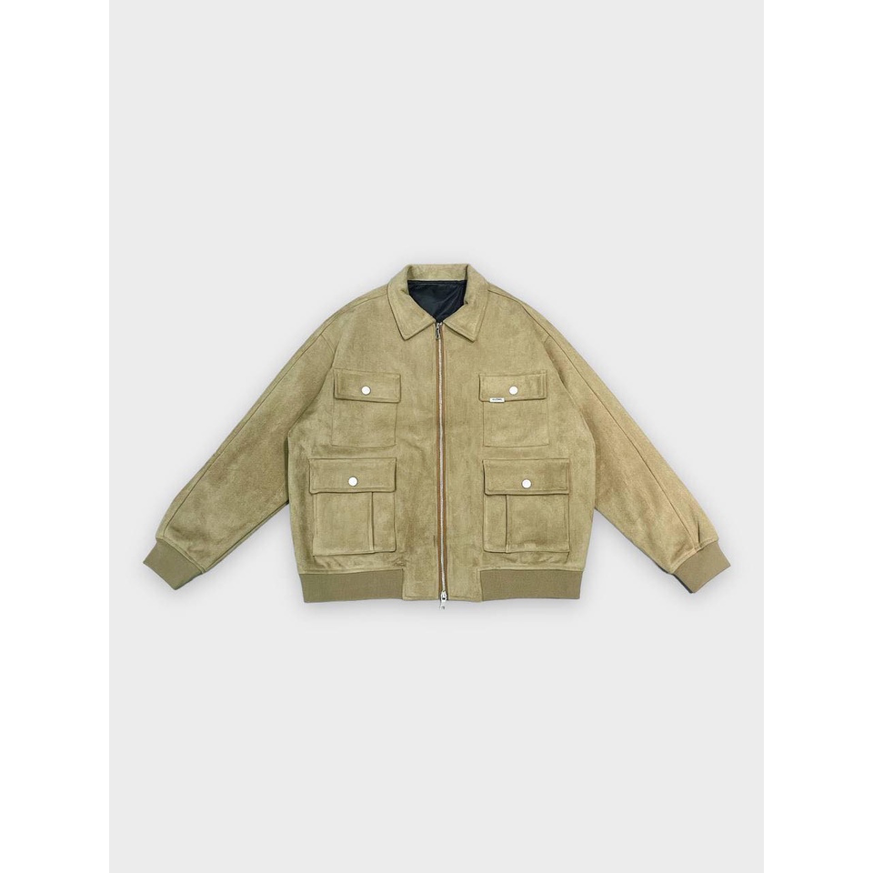 ÁO KHOÁC BEIGE CARGO BOMBER