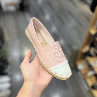 [JOIEHOME] Giày slip on da thật, đế cói