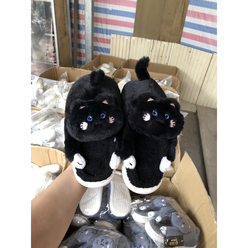 Dép bông đi trong nhà mèo con