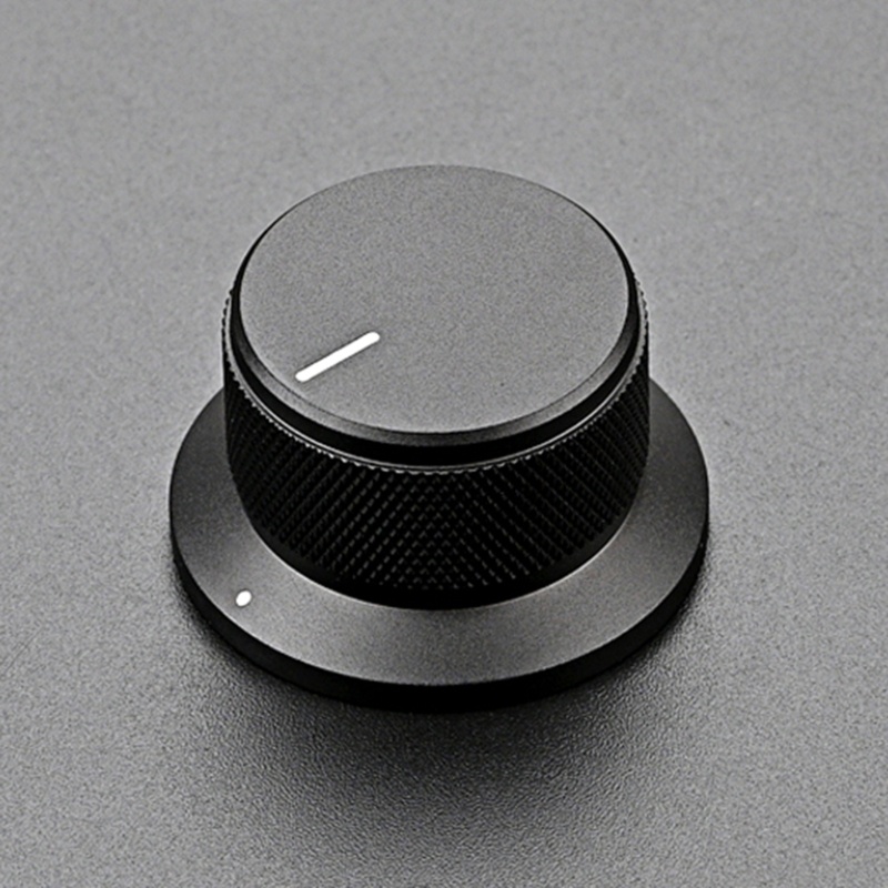 Núm Vặn Chiết Áp Bằng Nhôm Màu Đen 6mm 3 Loại Tùy Chọn