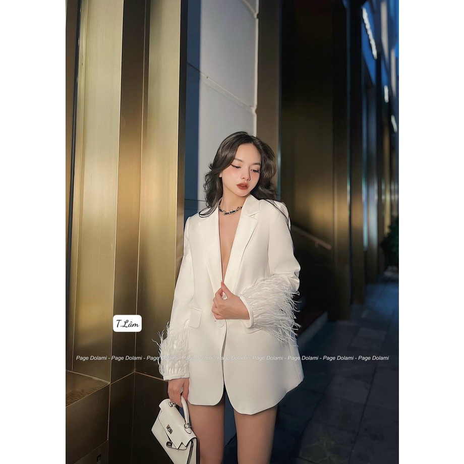 Áo vest tay lông siêu sang