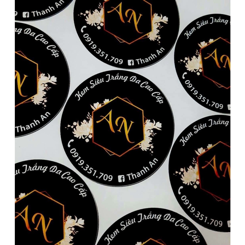 In tem nhãn giấy, sticker, decan thiết kế theo yêu cầu