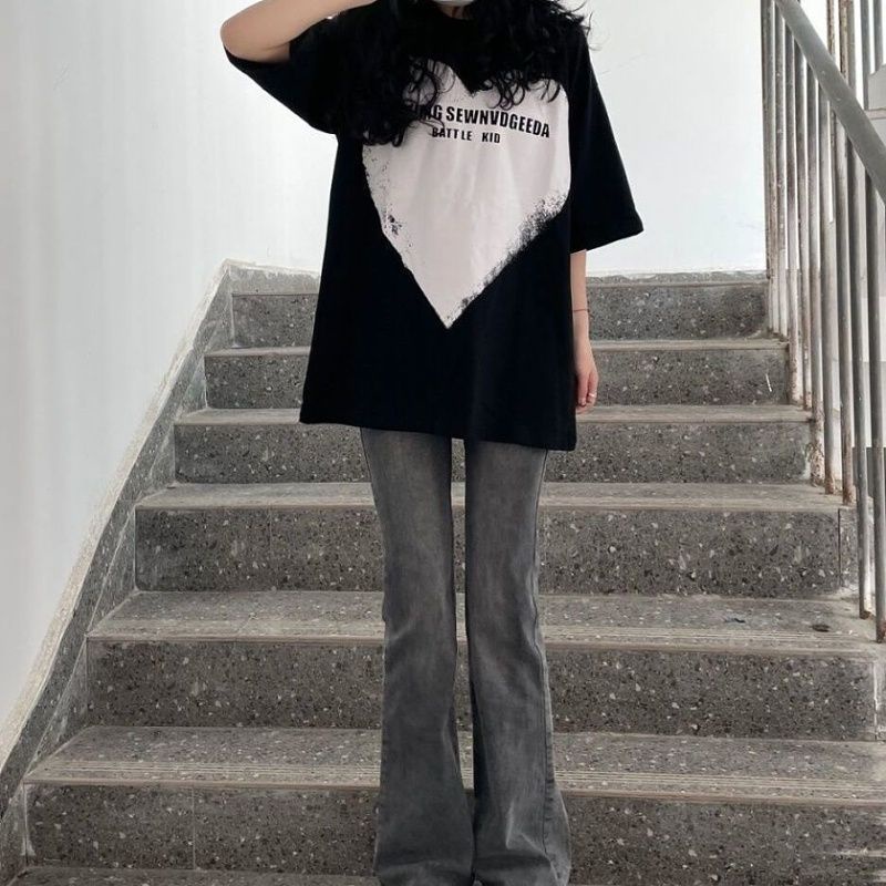 Set Áo Khoác Và Quần jeans Dài Phong Cách retro Hong Kong Thời Trang Mùa Hè Mới Cho Nữ