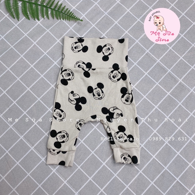 Quần dài HM lưng cao giữ ấm bụng cho bé