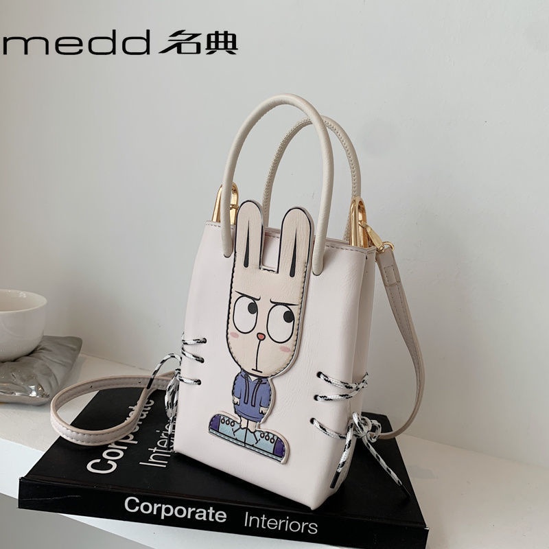 Túi Đeo Chéo Đựng Điện Thoại Họa Tiết Hoạt Hình Phong Cách Hàn Quốc Dễ Thương Thời Trang Mùa Hè Cho Nữ