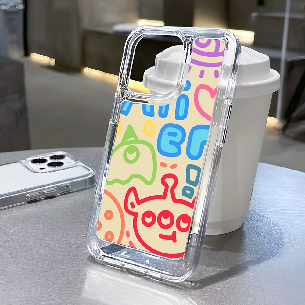 Ốp Điện Thoại Trong Suốt Hình Người Ngoài Hành Tinh Cho iphone 14 Pro Max 14 Plus 13 11 12 7Plus X XR XS Max 8 7