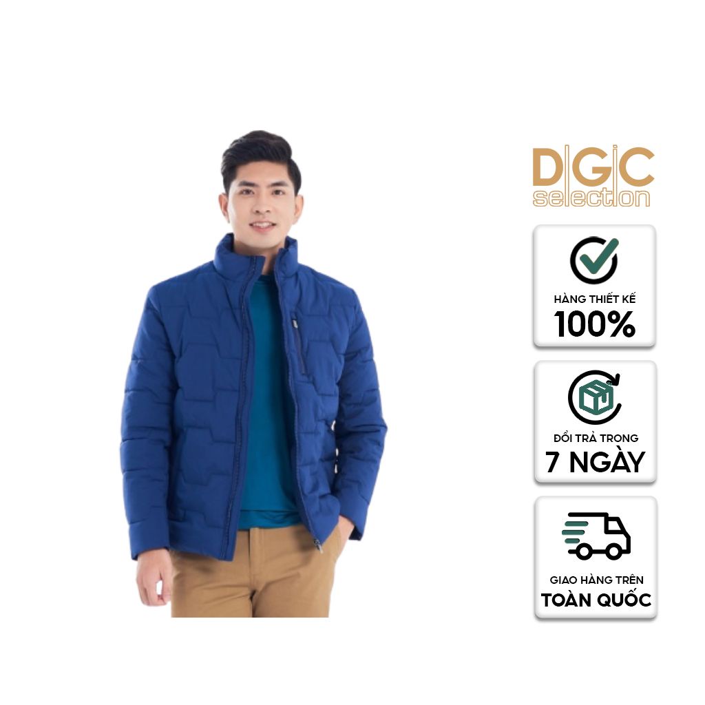 Áo phao nam siêu nhẹ dáng ngắn chần bông chất dày, vải gió ngăn nước chống bám bụi DGCs - WAJKBA14M