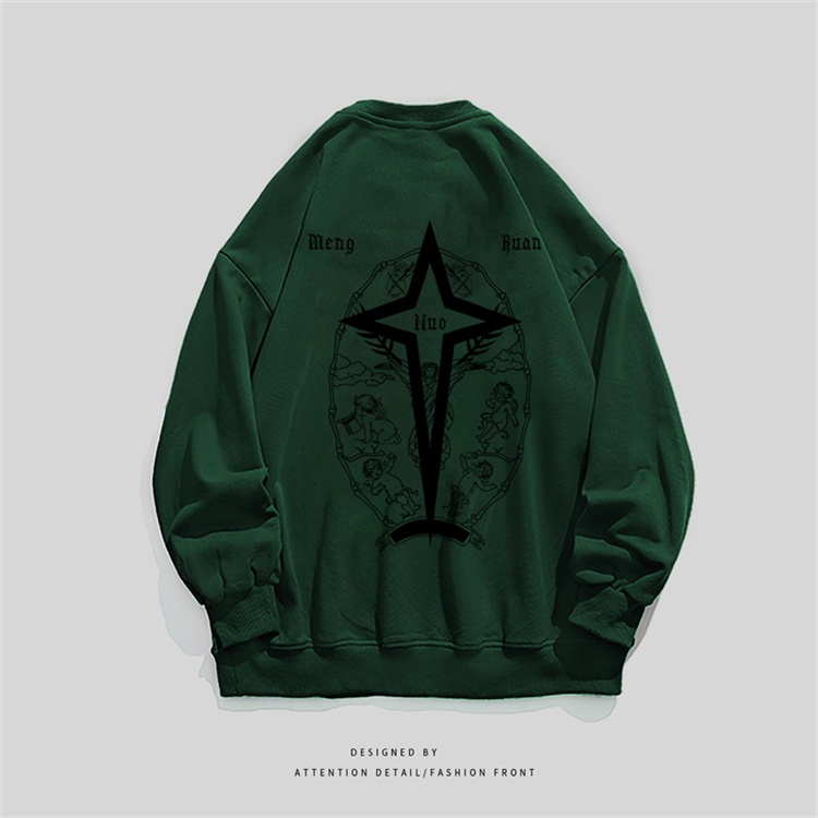 NRVP Áo Thun Nữ Dài Tay Dáng Rộng In Hình Phong Cách Hàn Quốc Mới