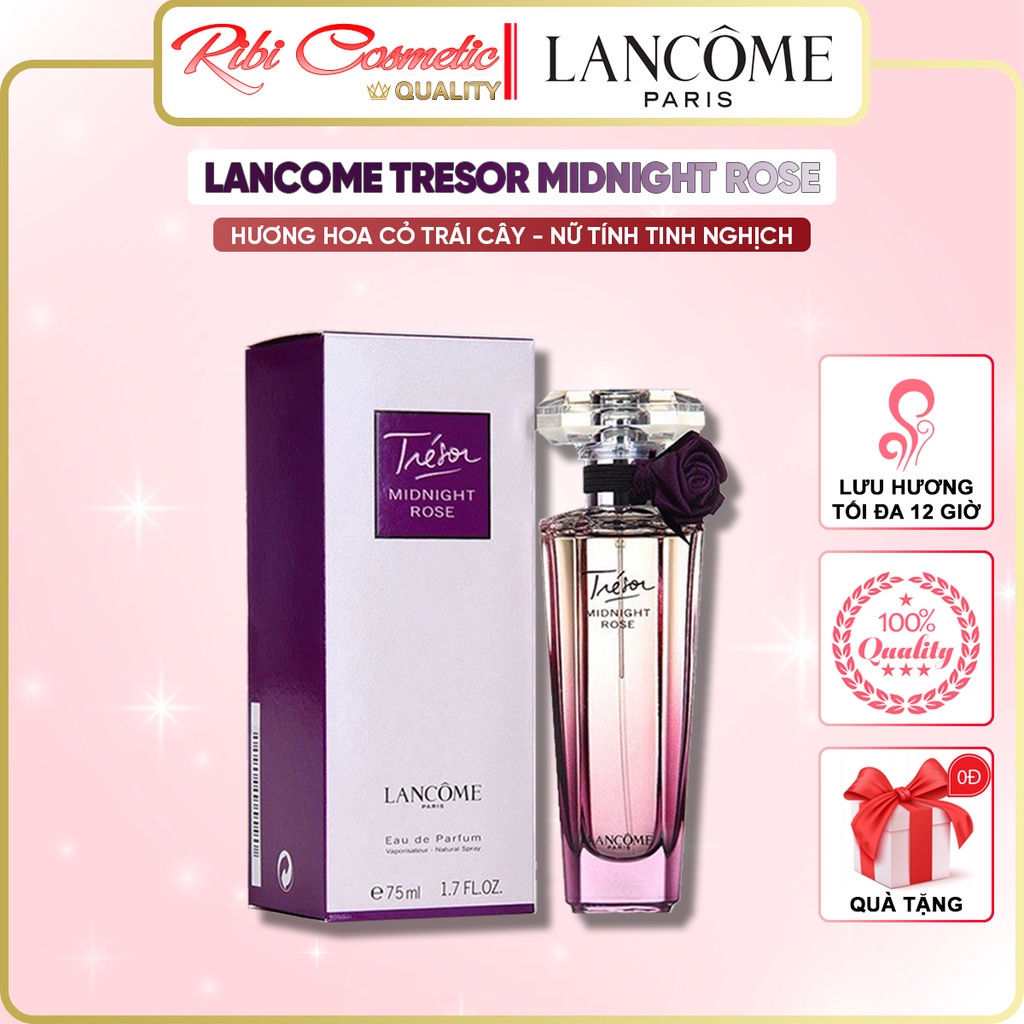 Nước hoa nữ Lancome Tresor Midnight Rose Trẻ Trung Nữ Tính Bí ẩn Ribicosmetics