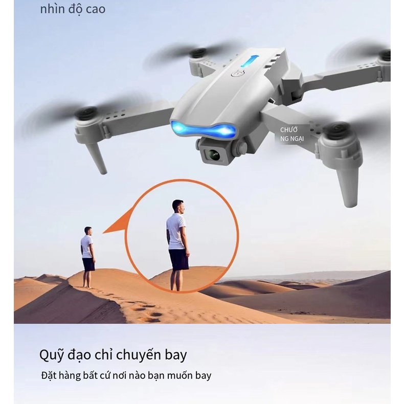 Flycam E99pro+ 2023 camera 4k UHD thế hệ thứ hai tự động tránh chướng ngại vật cầm tay nhu yếu phẩm du lịch Drone | BigBuy360 - bigbuy360.vn