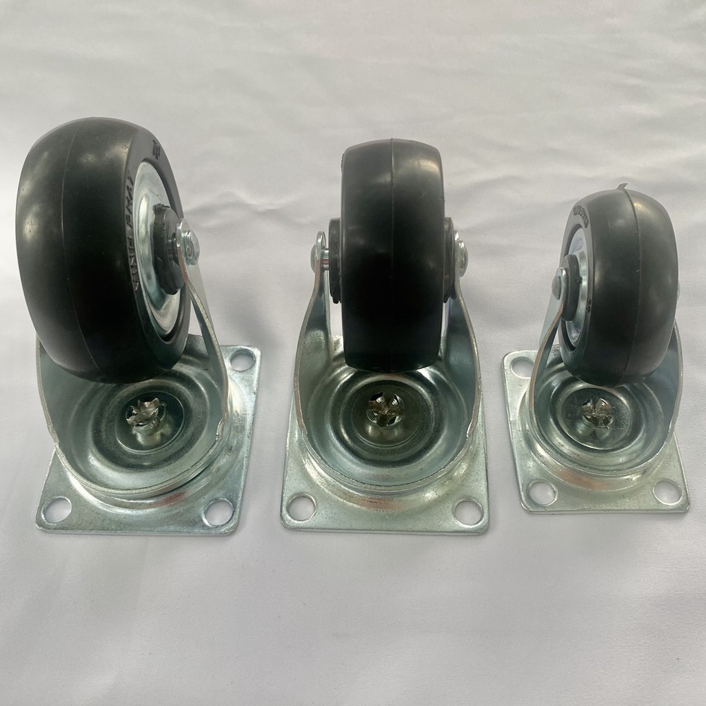 Combo 16 Bánh xe cao su 1 vòng bi đặc Bánh xe chịu tải trọng lên tới 100 kg Nguyên Việt chạy êm, bền chắc