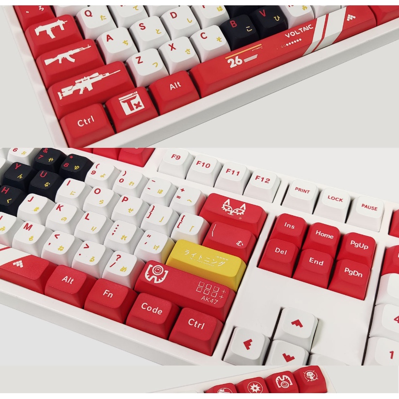137 Phím Bloodsport Keycaps XDA Profile anime PBT Dye Sub Bàn phím cơ học Keycap