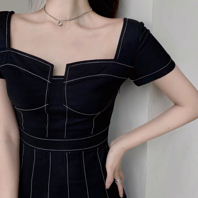 Đầm nữ dáng ôm mini tay ngắn Emilyshop