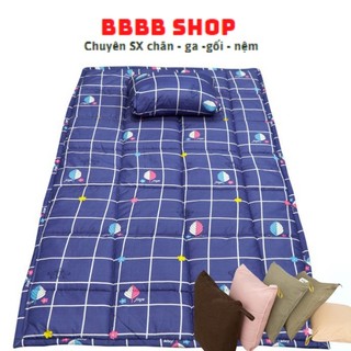 Bộ nệm giường tầng, ký túc xá 1mx1m9 Riotex set 4 món có tặng gối