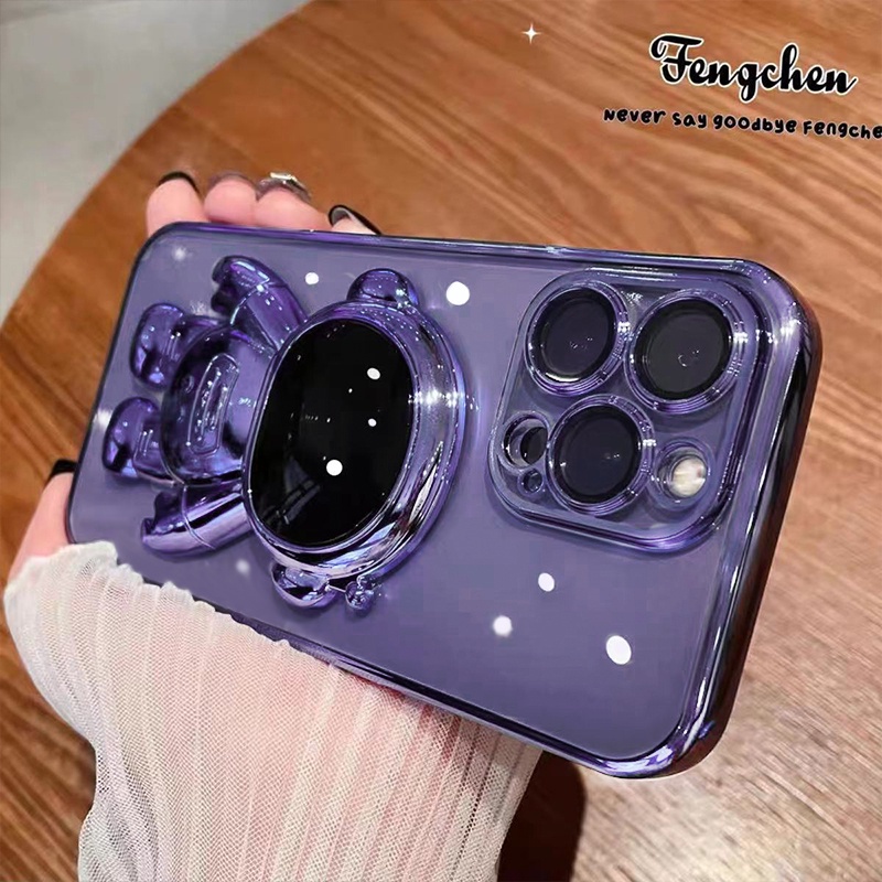 Ốp Điện Thoại Có Giá Đỡ Hình Phi Hành Gia Cho iPhone 12 11 pro max 12 mini