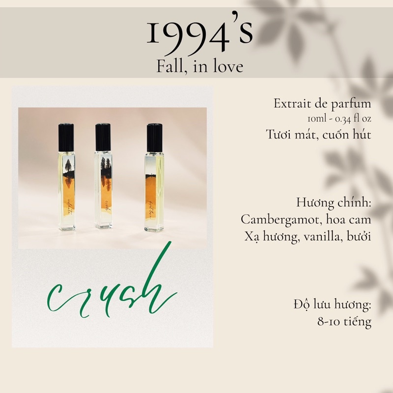 11994's.fragrance_Nước hoa unisex Crush