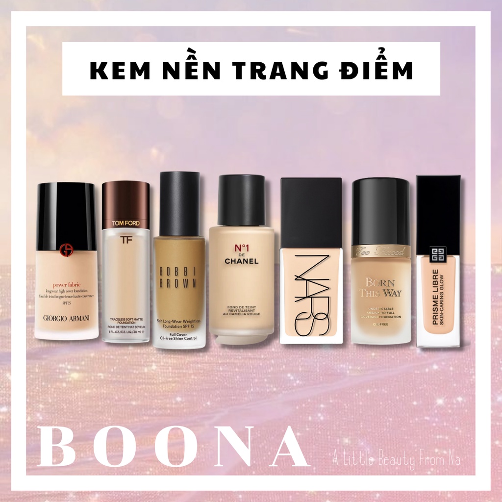[Boona] - Mẫu thử kem nền Foundation các hãng sample